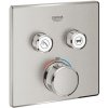 Grohe Grohtherm SmartControl Termostatická batéria, 2 vývody, Supersteel 29124DC0