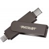 Patriot iLuxe Stick C MFi/256GB/USB 3.2/Lightning + USB-C/Čierna PI256GSKM30CL