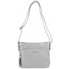 KATHY dámska crossbody koženková kabelka Sivá