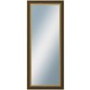 DANTIK - Zrkadlo v rámu, rozmer s rámom 50x120 cm z lišty ZVRATNÁ čiernozlatá plast (3071)