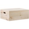 ČistéDřevo Drevený box s vekom 60X40X23 CM