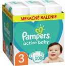 Pampers Active Baby 3 208 ks