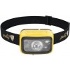 NEDES LH03R LED nabíjacia čelovka, 5/3W, 280/100lm, IPX4, čierna/žltá