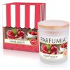 Sójová vonná eko sviečka HORÚCE MALINY PARFUMIA 250 ml
