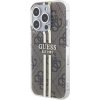 Obal Guess IML 4G Gold Stripe Apple iPhone 15 Pro Max GUHCP15XH4PSEGW Brown