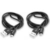 VERBATIM kábel Micro B USB Cable Sync & Charge 100cm (čierna) + Verbatim Micro B USB Cable Sync & Charge 100cm (čierna)
