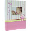 Detský fotoalbum 10x15/100-2 foto s popisom BABYCHART ružový