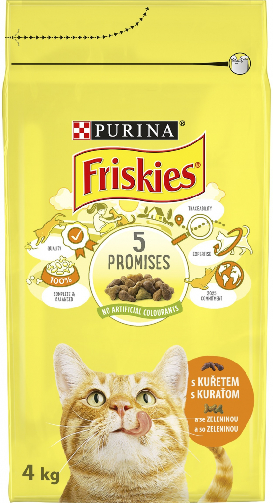 Friskies s kuracím mäsom a zeleninou 4 kg