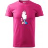 Jednorožec prdí - Klasické pánske tričko vyššej gramáže - 3XL ( Purpurová )