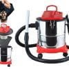 HEPA Priemyselný krbový vysávač 20L na popol 1200W + vrecko na palivové drevo