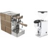 Stone Espresso Mine Premium Wood + Rocket Espresso FAUSTINO 3.1, chrome