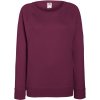 F.O.L. | Lady-Fit LW Raglan Sweat, Dámska raglánová mikina, červená Burgundy, S
