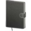 Helma 365 Bodkovaný zápisník Flip A5 (L) šedo/šedý