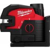 MILWAUKEE M12 Kombinovaný krížový líniový 4-bodový laser - zelený 4933479203