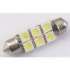 LED žiarovka 6xSMD 5050 Sulfid/Festoon, 32mm, biela