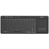C-TECH klávesnice WLTK-03, Dual mode, BT5.0 + 2,4GHzb, bezdrátová s touchpadem, LED podsvětlení, černá (WLTK-03)