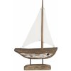 Ib Laursen Drevená dekorácia Ship Nautico White