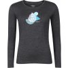 Dámske merino tričko s dlhým rukávom PROGRESS, HELA CONE tmavo sivá,Mix M