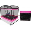 Aga Ochranná sieť na obdĺžnikovú trampolínu 122x183 cm Ružová