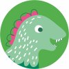 Komar Samolepiaca vliesová fototapeta Dot Little Dino Tyranno pr. 125 cm
