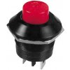 Vypínač tlačítkový červený, 12/24 V 10 A Lampa