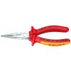 KNIPEX kliešte polguľaté 160mm pre rádiotechniku, izolované 2506160