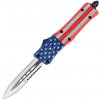 CobraTec Small CTK-1 Cerakote American Flag Dagger 1-Side Serrated 06CT111
