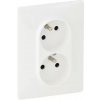 LEGRAND VALENA LIFE zásuvka 2x2P + T s detskou ochranou biela 753186