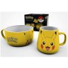 CurePink set Pokémon Pikachu misky hrnku BS0003 858 ml 385 ml