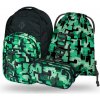 Školský set BAAGL 3 SET COOLMATE BLACK Zelená,Čierna