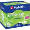 Verbatim CD-RW 700MB 12x, 10ks