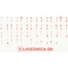 Emeru SK/CZ polepy na klávesnicu, Farba: Červená