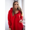 Zateplená mikina Heidi s bočnými rázporkami Farba: Červená, Veľkosť: UNI