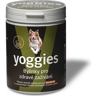 Yoggies Bylinky pre psov pre zdravé travenie a prebiotikum 600 g