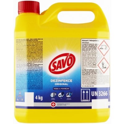 SAVO Original Dezinfekcia vody a povrchov účinne odstraňuje 99,9 % bakterií 5L