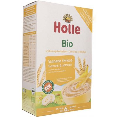 Holle Bio Nemliečna Banán a krupica 3 x 250 g