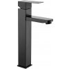 NIORO - Umývadlová stojanková batéria Elma - vysoká - čierna matná TU-427516