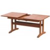 ROJAPLAST Luisa Stôl záhradný - rozkladací 160-210 x 90 cm, hnedý 414/4