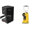 Gaggia Classic UP, black + Eureka Helios 75, yellow