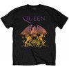Queen Tričko Gradient Crest Unisex Black M