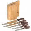 G21 Sada nožov Gourmet Timber 5 ks + bambusový blok