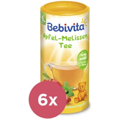 6x BEBIVITA Jablkovo-medovkový čaj (200 g) - instantný