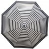 Palicový,poloautomatický,vetruodolný dáždnik zebra Farba: Biela, Veľkosť: 82cm