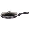 Berlingerhaus Pánev grilovací s mramorovým povrchem a poklicí 28 cm Carbon PRO Line BH-6909