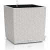 Lechuza geobra Kvetináč Lechuza Cube Cottage all-in-one set Farba: sivá, Veľkosť: 40 (40 x 40 /40 cm)