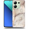 Picasee silikónový čierny obal pre Xiaomi Redmi Note 13 5G - Cream marble