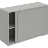 Hobis Policová skriňa Strong P, 120x76,8x40 cm, sivá/sivá