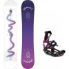 Gravity Sirene White 24/25 dámsky snowboard + Raven Fastec FT360 black/fuchsia viazanie + zľava 16 € na príslušenstvo - 154 cm + M (EU 39-42)