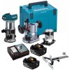 Makita DRT50RTJX2 + D-74784 sada frézek 8mm 22 ks