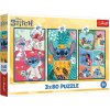 Trefl Stitchov svet / Lilo&Stitch 3 x 80 dielov
